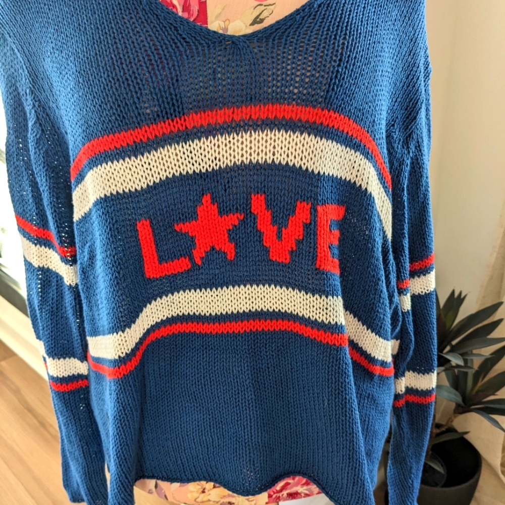 Red White & Blue Sweater